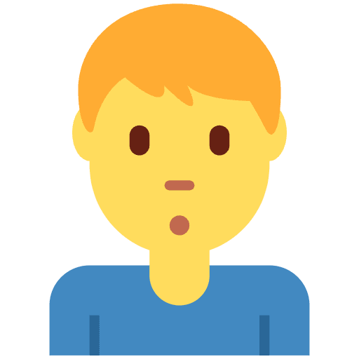 Man Pouting Emoji from Twemoji Emoji Set