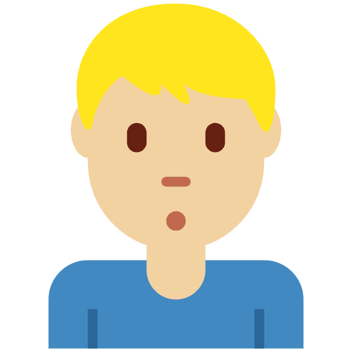 Man Pouting Medium Light Skin Tone Emoji from Twemoji Emoji Set