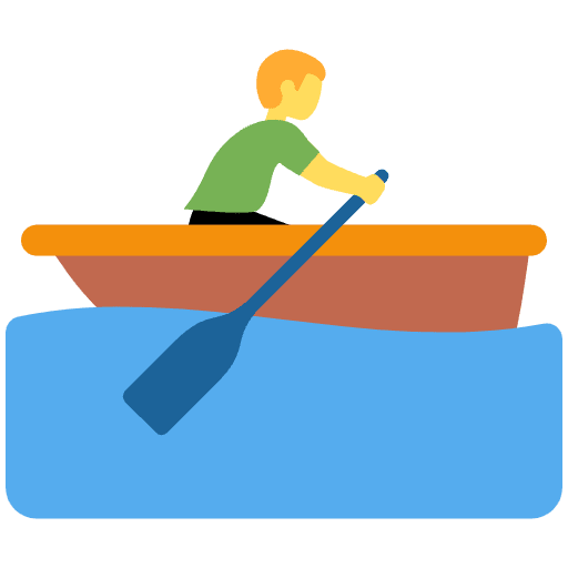 Man Rowing Boat Emoji from Twemoji Set