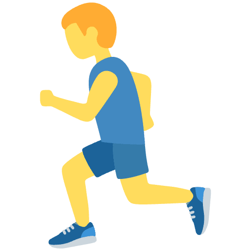Man Running Emoji from Twemoji Set