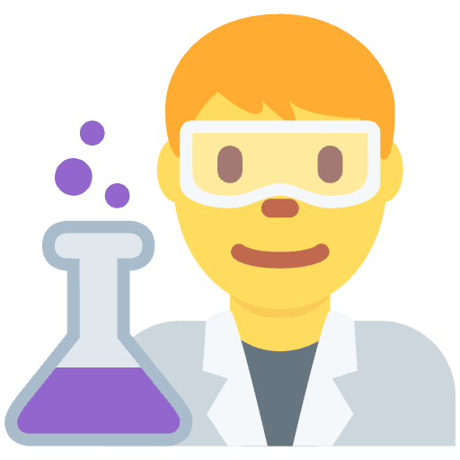 Man Scientist Element from Twemoji Emoji Set