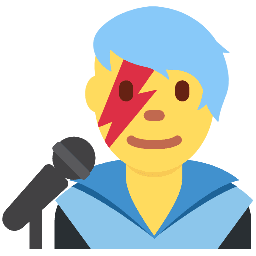 Man Singer Emoji from Twemoji Set