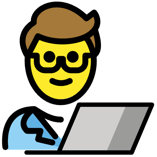 Man Technologist Emoji from OpenMoji Emoji Set