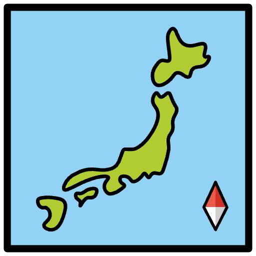 Map Of Japan Emoji from OpenMoji Emoji Set