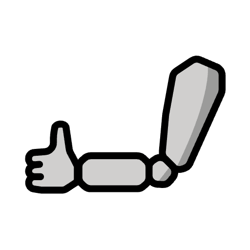Mechanical Arm Emoji from OpenMoji Emoji Set