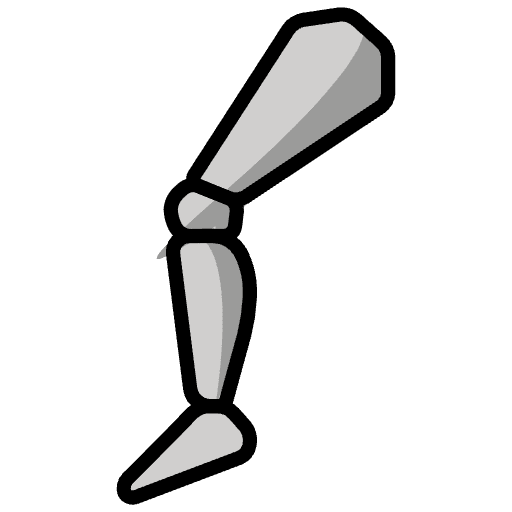 Mechanical Leg Emoji from OpenMoji Emoji Set