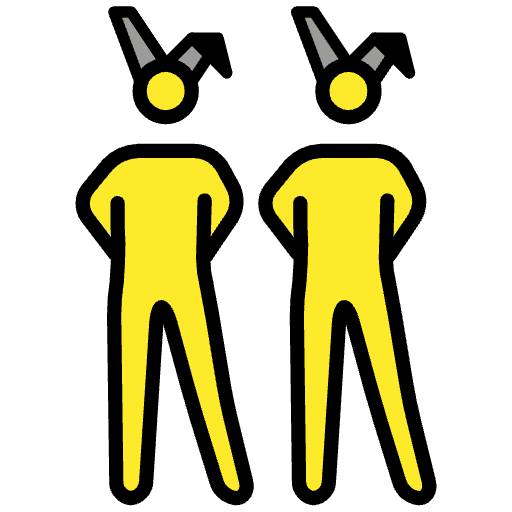 Men With Bunny Ears Emoji from OpenMoji Set
