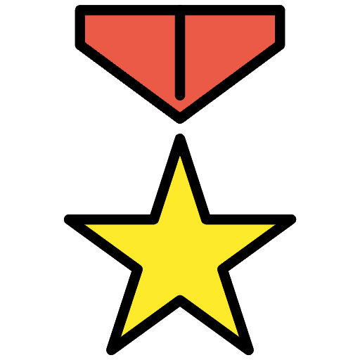 Military Medal Emoji from OpenMoji Emoji Set