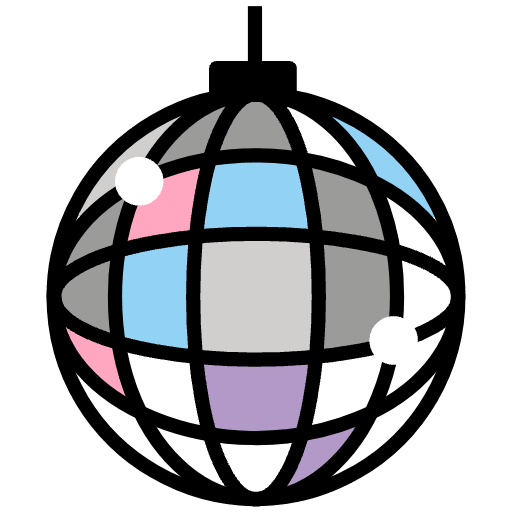 Mirror Ball Element from OpenMoji Emoji Set