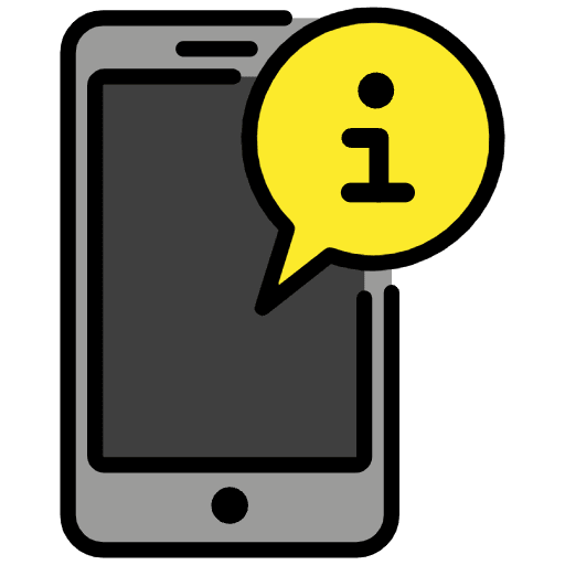 Mobile Info Emoji from OpenMoji Emoji Set