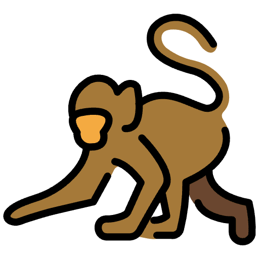 Monkey Element from OpenMoji Emoji Set