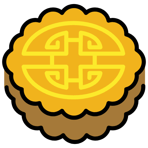 Moon Cake Emoji from OpenMoji Emoji Set