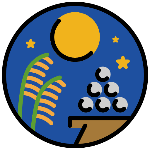 Moon Viewing Ceremony Emoji from OpenMoji Emoji Set