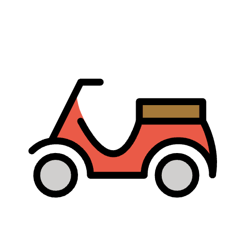 Motor Scooter Emoji from OpenMoji Emoji Set