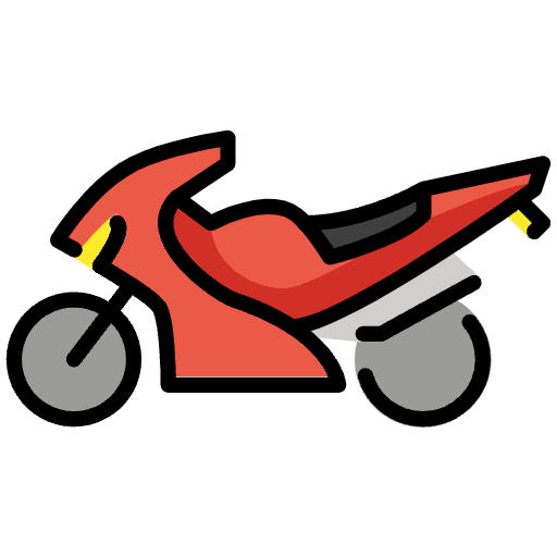 Motorcycle Emoji from OpenMoji Emoji Set