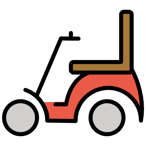 Motorized Wheelchair Emoji from OpenMoji Set