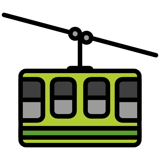 Mountain Cableway Element from OpenMoji Emoji Set