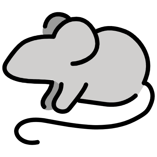 Mouse Emoji from OpenMoji Emoji Set