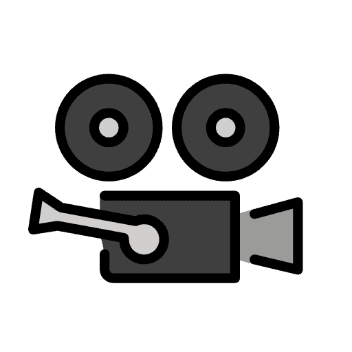 Movie Camera Emoji from OpenMoji Emoji Set