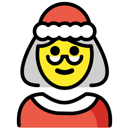Mrs. Claus Emoji from OpenMoji Emoji Set