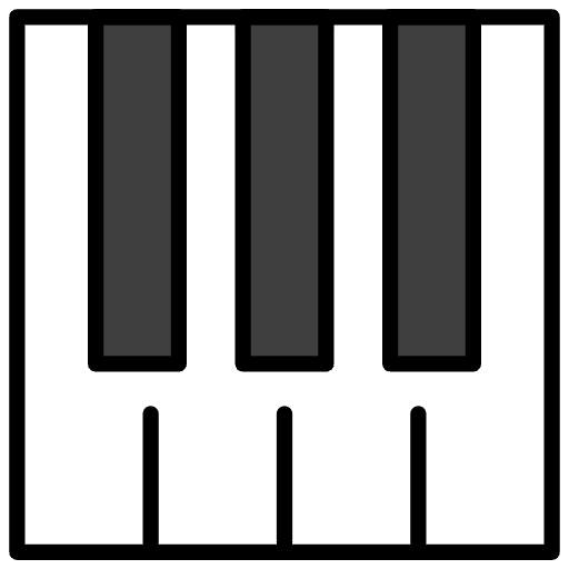 Musical Keyboard Element from OpenMoji Emoji Set