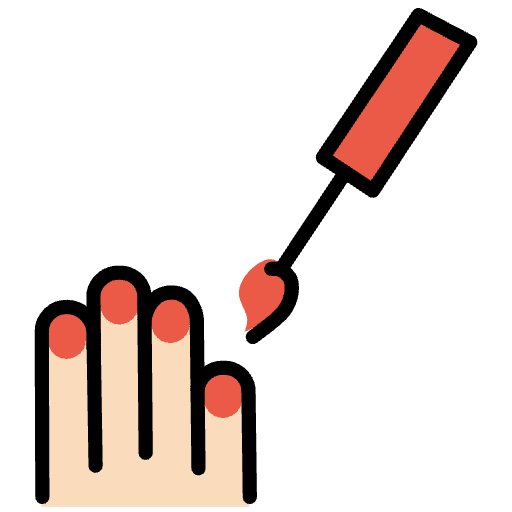 Nail Polish Light Skin Tone Emoji from OpenMoji Emoji Set