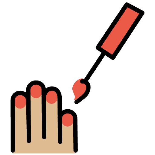 Nail Polish Medium Light Skin Tone Emoji from OpenMoji Emoji Set