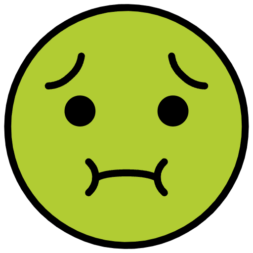 Nauseated Face Element from OpenMoji Emoji Set