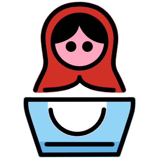 Nesting Dolls Emoji from OpenMoji Emoji Set