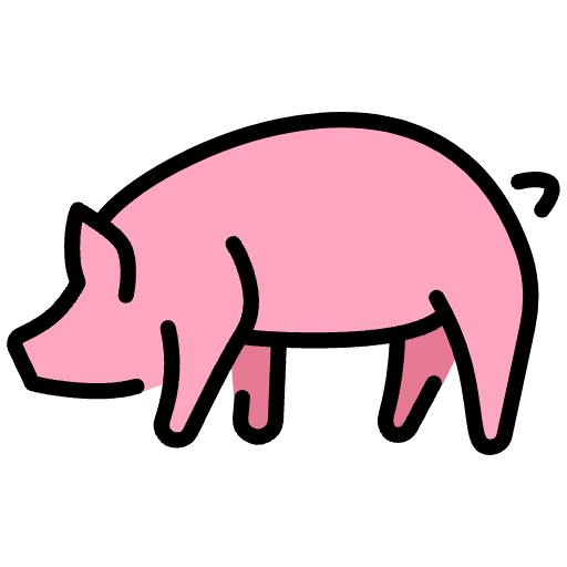 Pig Emoji from OpenMoji Emoji Set