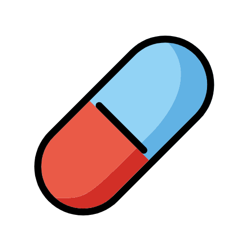 Pill Emoji from OpenMoji Emoji Set