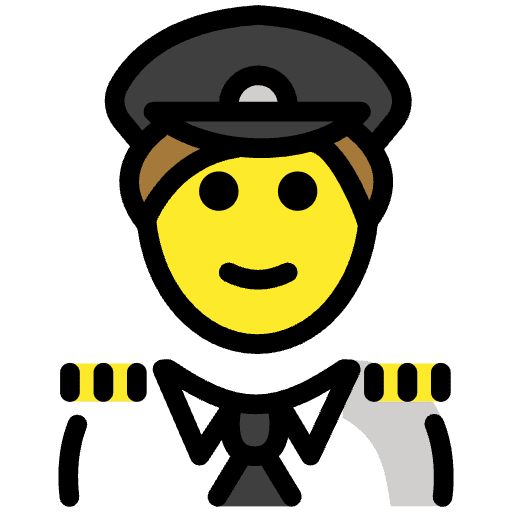 Pilot Element from OpenMoji Emoji Set