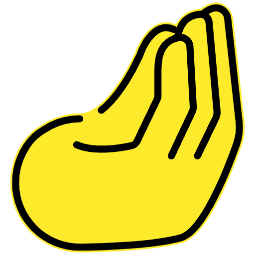 Pinched Fingers Emoji from OpenMoji Set