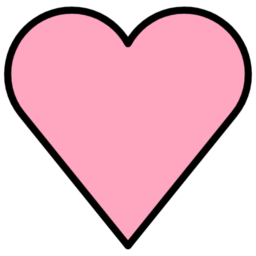Pink Heart Emoji from OpenMoji Set