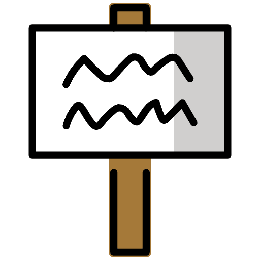 Placard Emoji from OpenMoji Emoji Set