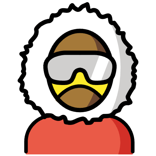 Polar Explorer Element from OpenMoji Emoji Set