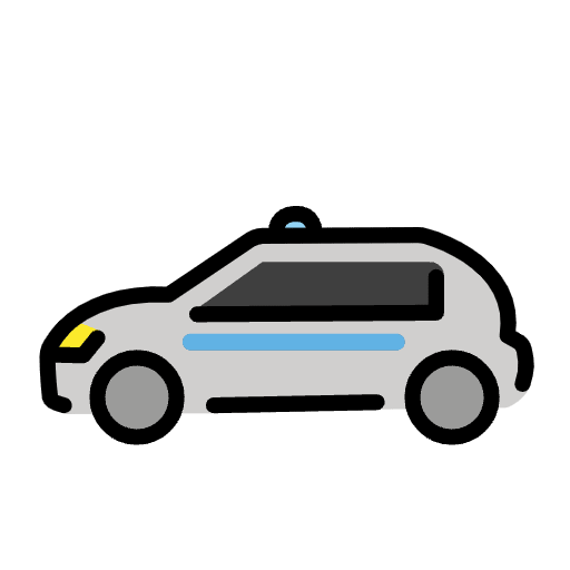 Police Car Emoji from OpenMoji Set