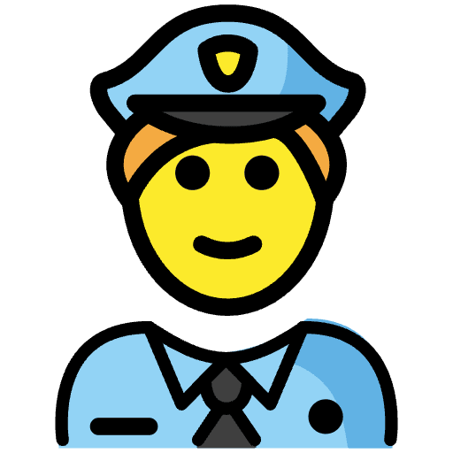 Police Officer Emoji from OpenMoji Set