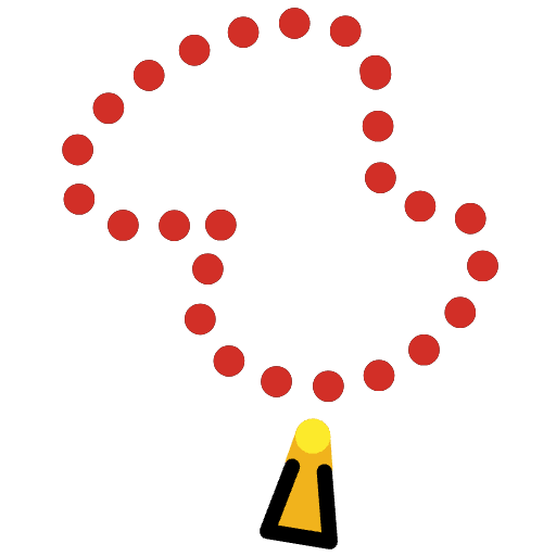 Prayer Beads Emoji from OpenMoji Emoji Set