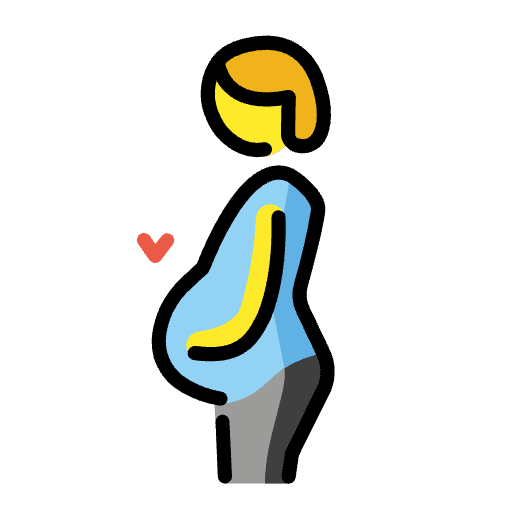 Pregnant Person Element from OpenMoji Emoji Set
