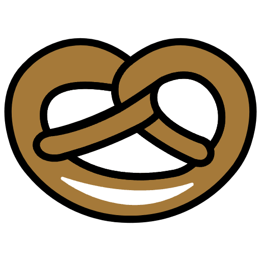 Pretzel Emoji from OpenMoji Set