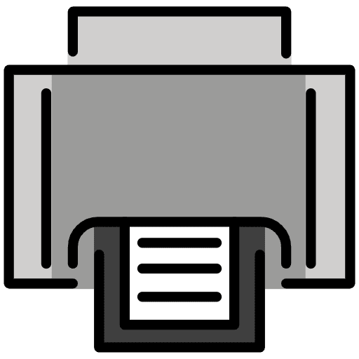 Printer Emoji from OpenMoji Emoji Set
