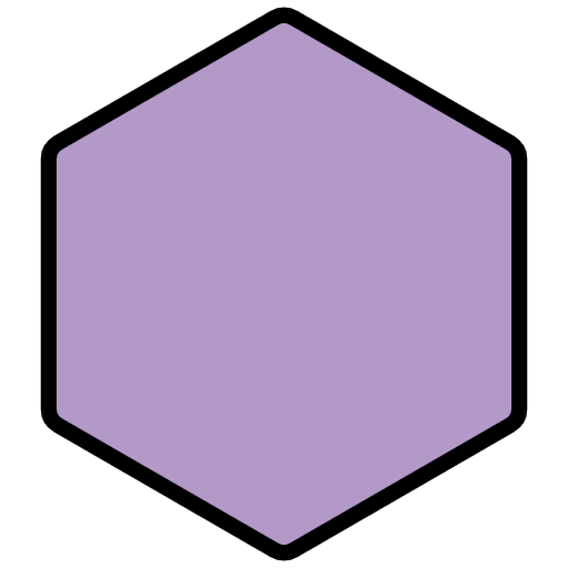 Purple Hexagon Emoji from OpenMoji Set