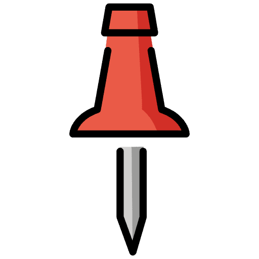 Pushpin Element from OpenMoji Emoji Set