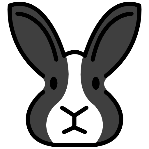 Rabbit Face Element from OpenMoji Emoji Set