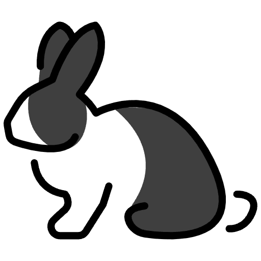 Rabbit Emoji from OpenMoji Emoji Set