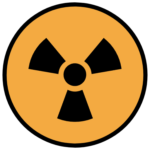 Radioactive Emoji from OpenMoji Emoji Set