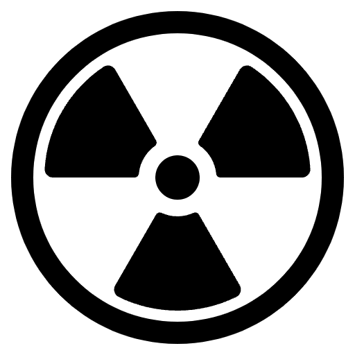 Radioactive High Contrast Emoji from Fluent Emoji High Contrast Set