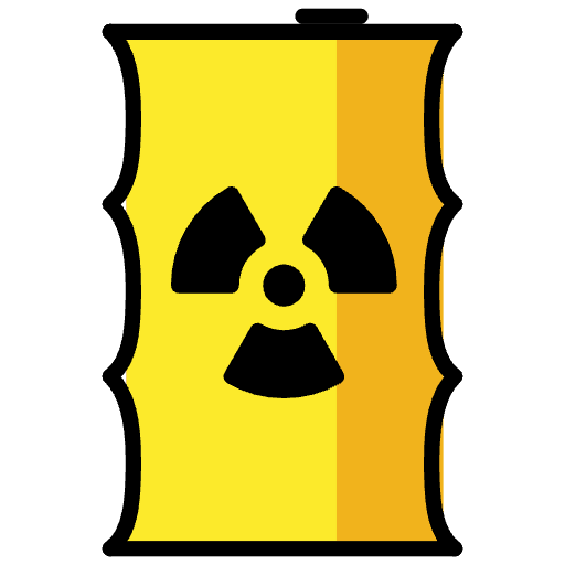Radioactive Waste Emoji from OpenMoji Set