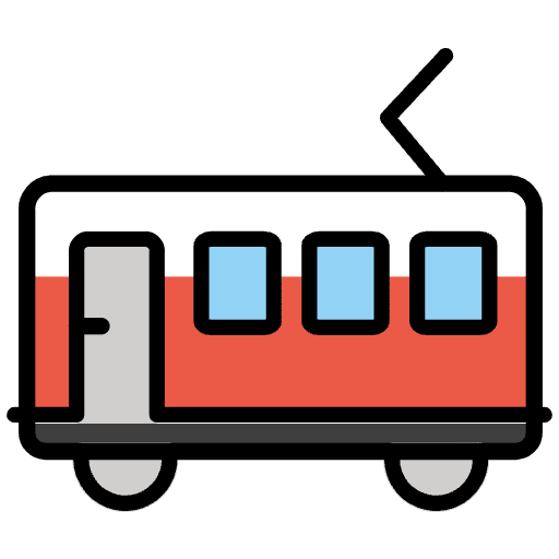Railway Car Emoji from OpenMoji Set